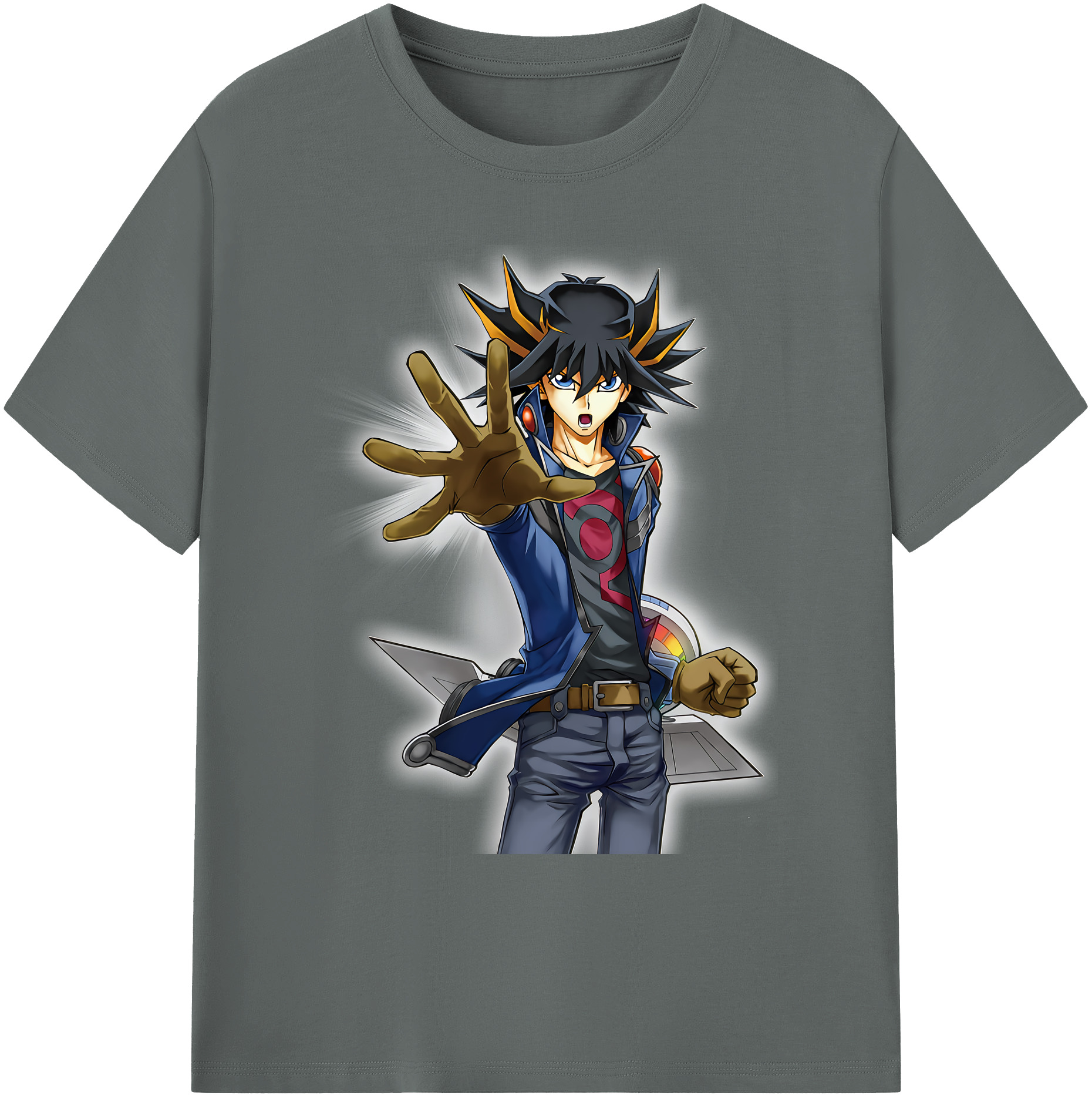 （画像用） 遊☆戯☆王 Yu-Gi-Oh! 綿100％ メンズ半袖Tシャツ｜肌触りやわらか＆通気性